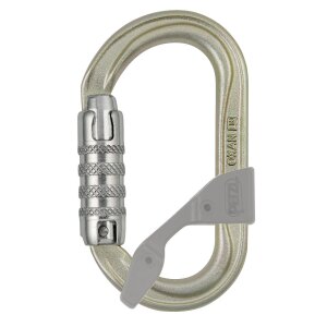 Petzl Oxan Screw-Lock steel 38 kN schwarz