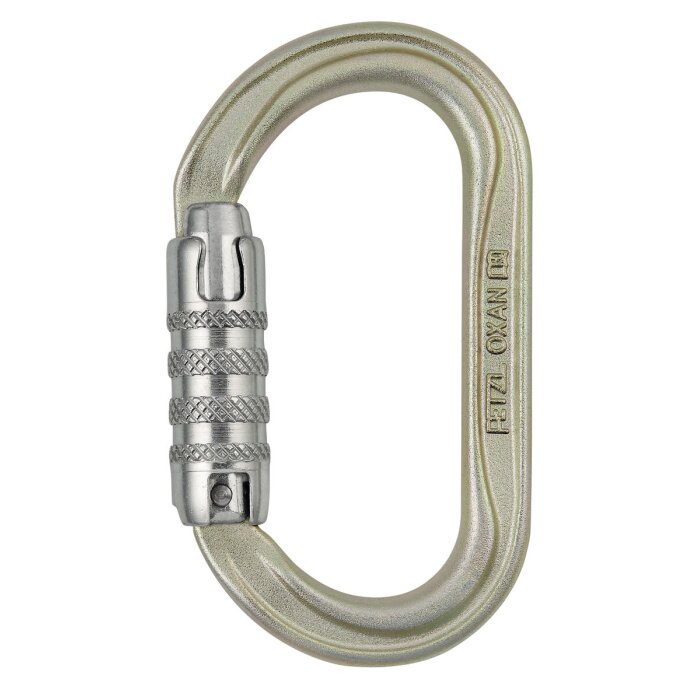 Petzl Oxan Triact-Lock steel 38 kN silber