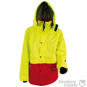 Francital Regenparka Saugues rot/gelb HV L