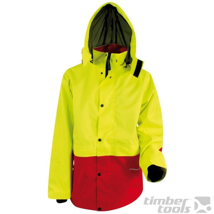 Francital Regenparka Saugues rot/gelb HV XL