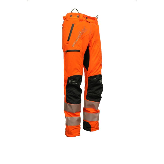 Arbortec Schnittschutzhose Breatheflex Pro orange ISO 20471 L + 7 cm