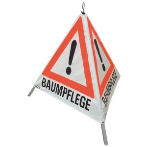 Faltsignal Warnpyramide Baumpflege 70 cm