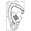 Aliens Stahlkarabiner Captive Eye steel screw 45 kN