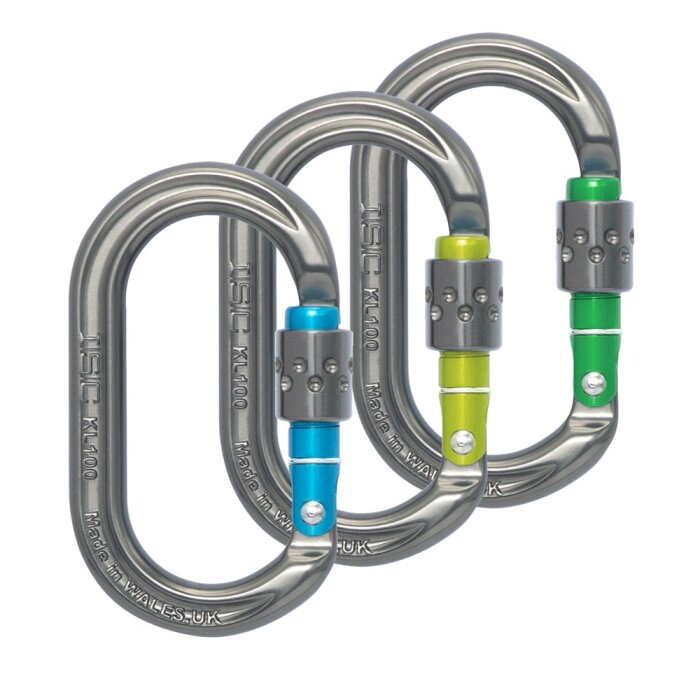 ISC Accessory Karabiner 3er Pack Screwgate