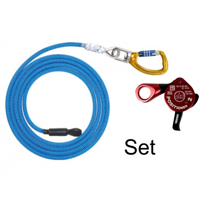 FTC Azur Stahl Kurzsicherung Set + ART Positioner 4 m