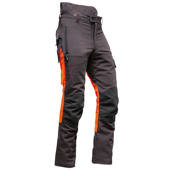 AX-MEN RipStop EVO Schnittschutzhose grau S Kurz - SONDERPREIS