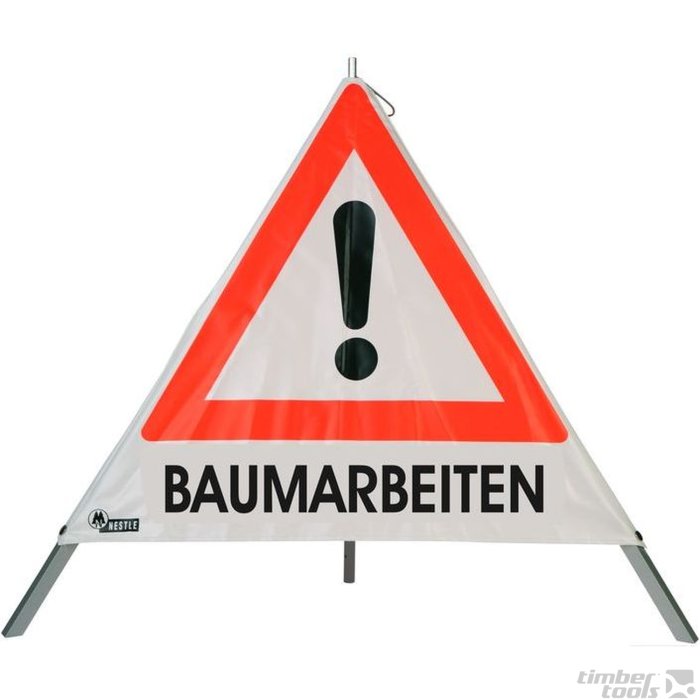 Nestle Faltsignal Warnpyramide Baumarbeiten