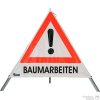 Nestle Faltsignal Warnpyramide Baumarbeiten