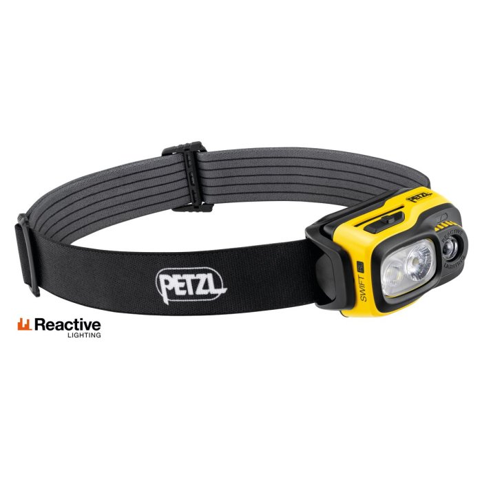 Petzl Swift RL Pro Stirnlampe schwarz/gelb 1100 Lumen