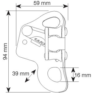 Camp Turbochest black Bruststeigklemme